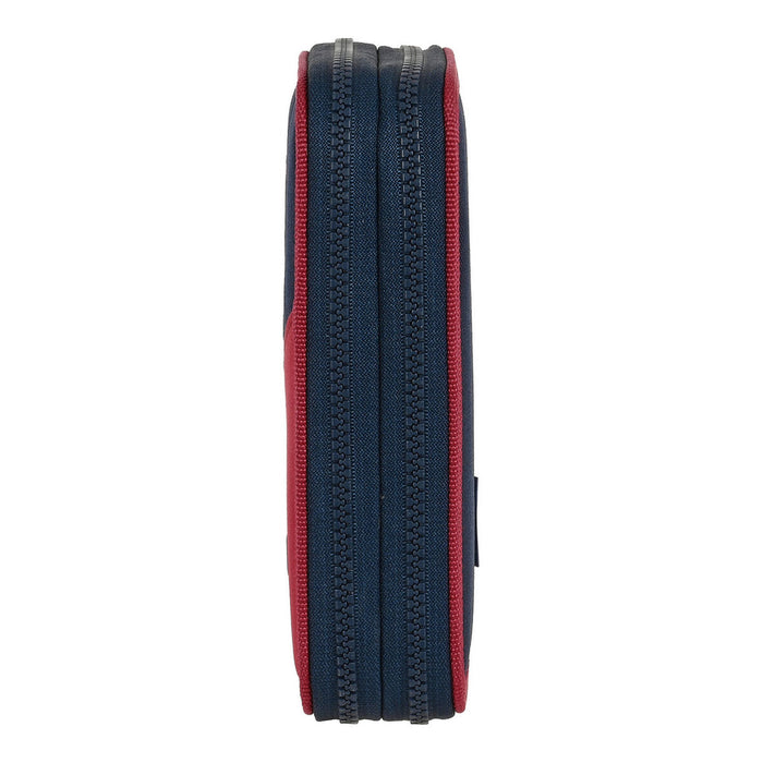 Creion dublu F.C. Barcelona Corporativa Albastru Castaniu 12.5 x 19.5 x 4 cm (28 Piese)