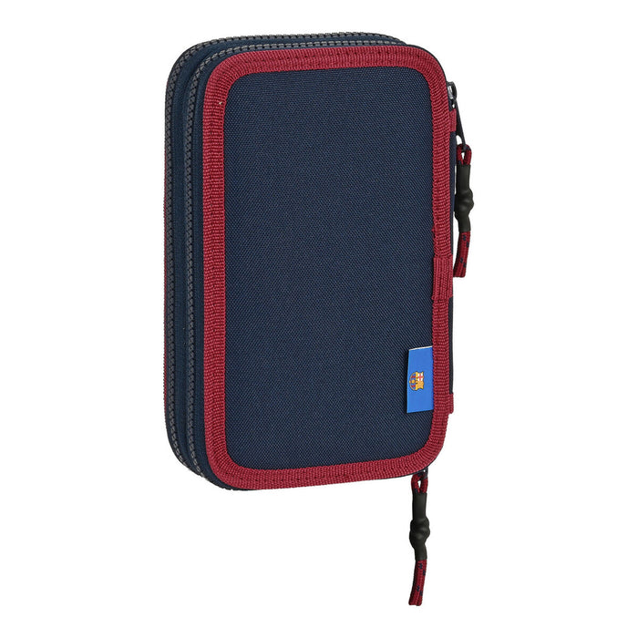 Creion dublu F.C. Barcelona Corporativa Albastru Castaniu 12.5 x 19.5 x 4 cm (28 Piese)