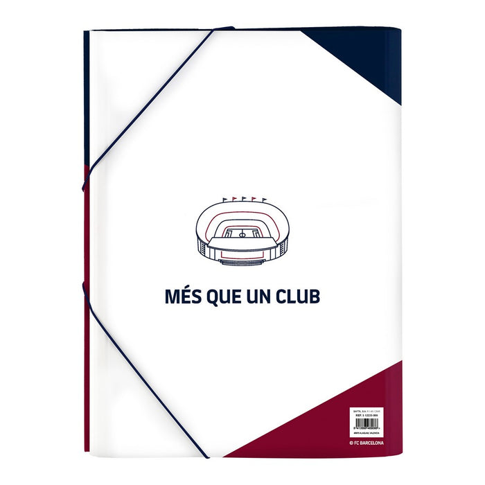 Dosar tip clasor F.C. Barcelona Albastru Castaniu A4