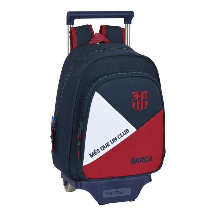 Ghiozdan cu Roți F.C. Barcelona Corporativa Albastru Castaniu (27 x 33 x 10 cm)