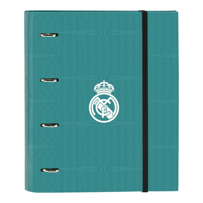 Biblioraft Real Madrid C.F. Alb Verde Turcoaz 27 x 32 x 3.5 cm (30 mm)