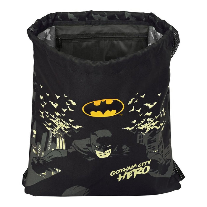 Geantă Rucsac cu Bretele Batman Hero Negru (35 x 40 x 1 cm)