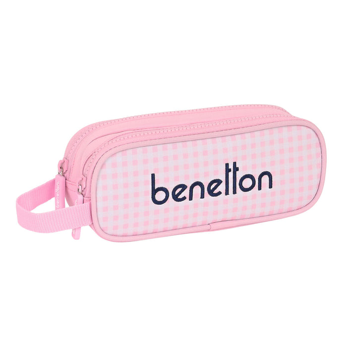 Penar dublu Benetton Vichy Roz (21 x 8 x 6 cm)