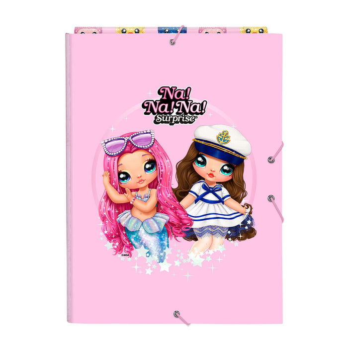 Dosar Na!Na!Na! Surprise Sparkles Roz A4 (26 x 33.5 x 2.5 cm)