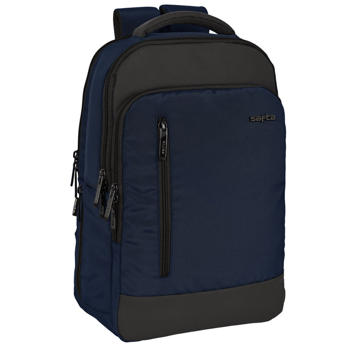 Rucsac pentru Laptop și Tabletă cu Ieșire USB Safta Business Albastru închis (29 x 44 x 15 cm)