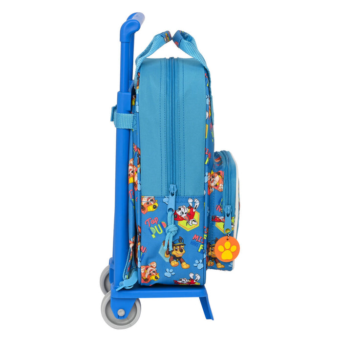 Ghiozdan cu Roți The Paw Patrol Friendship Albastru (20 x 28 x 8 cm)