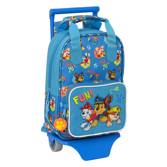 Ghiozdan cu Roți The Paw Patrol Friendship Albastru (20 x 28 x 8 cm)