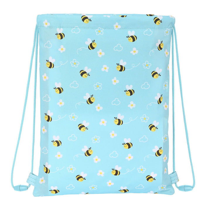 Geantă Rucsac cu Bretele Safta Abeja Albastru deschis (26 x 34 x 1 cm)