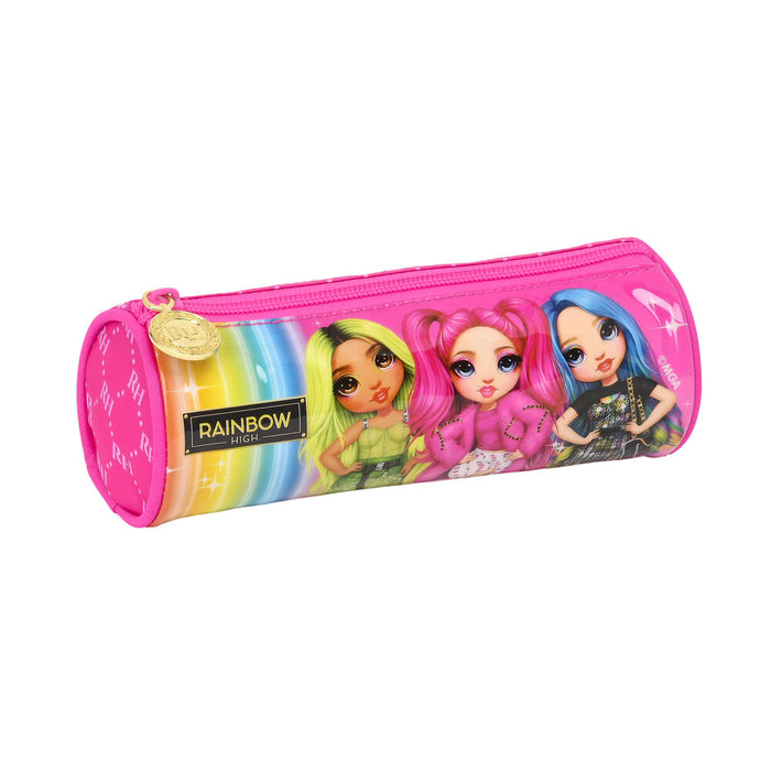 Penar Școlar Cilindric Rainbow High Fucsia (20 x 7 x 7 cm)