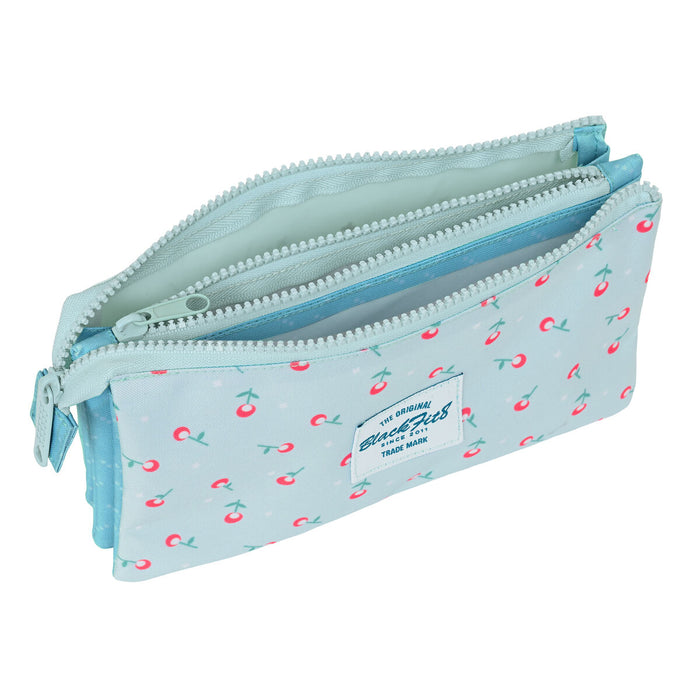 Penar triplu BlackFit8 Keep Growing Albastru deschis (22 x 12 x 3 cm)