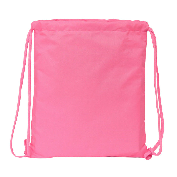 Geantă Rucsac cu Bretele BlackFit8 Glow up Roz (35 x 40 x 1 cm)