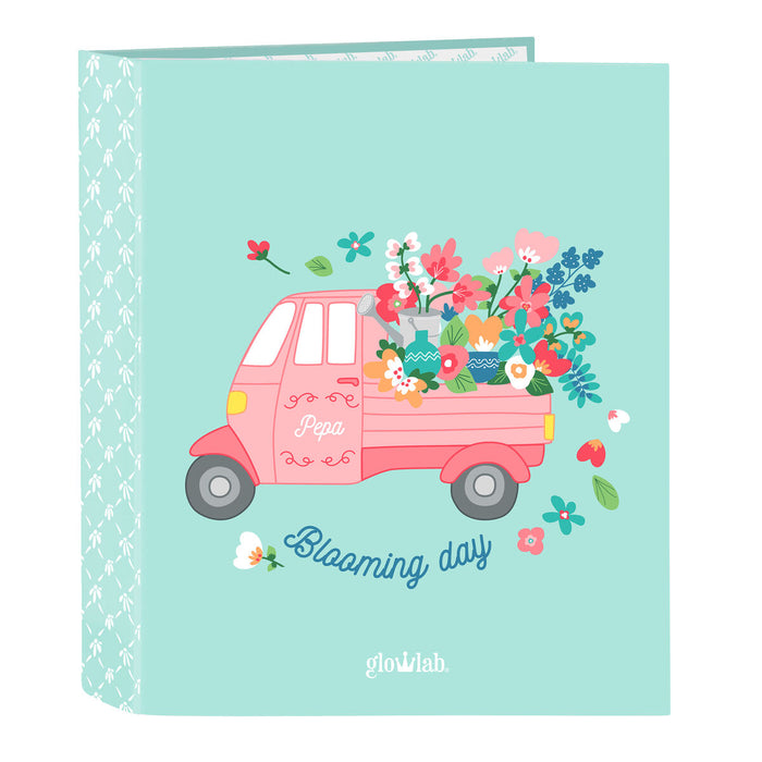 Biblioraft Glow Lab Pepa Verde A4 (27 x 33 x 6 cm)