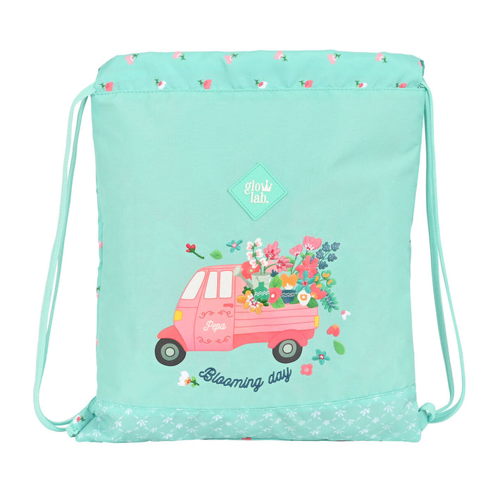 Geantă Rucsac cu Bretele Glow Lab Pepa Verde (35 x 40 x 1 cm)