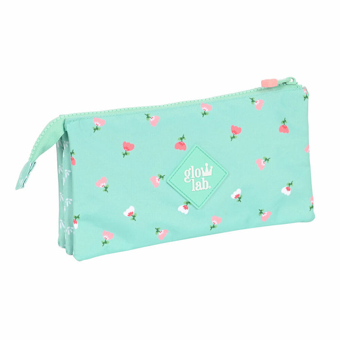 Penar triplu Glow Lab Pepa Verde (22 x 12 x 3 cm)