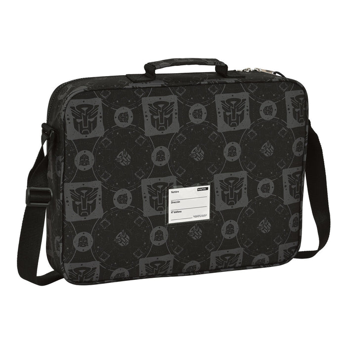 ghiozdan de școală Transformers Negru 38 x 28 x 6 cm