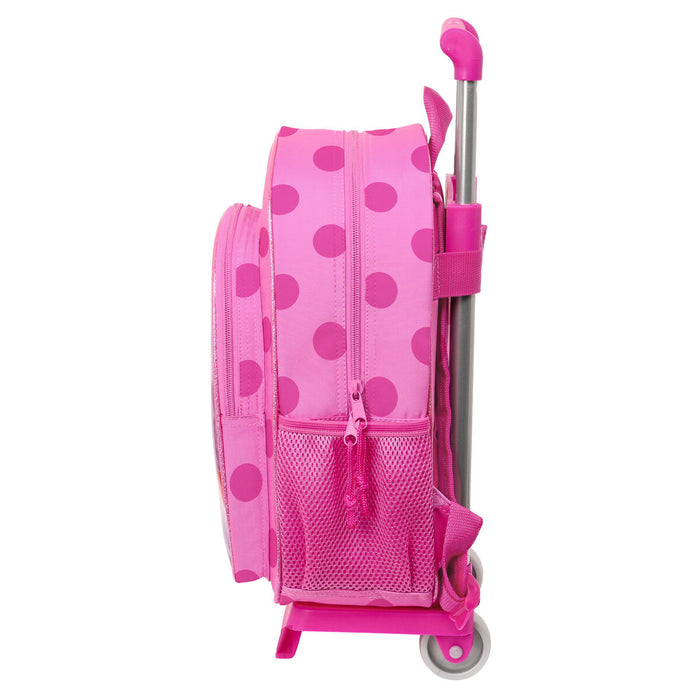 Ghiozdan cu Roți Lady Bug Fucsia (26 x 34 x 11 cm)