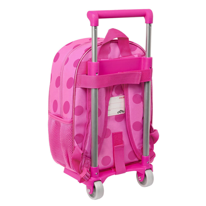 Ghiozdan cu Roți Lady Bug Fucsia (26 x 34 x 11 cm)