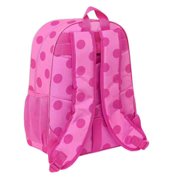 Ghiozdan Lady Bug Fucsia (33 x 42 x 14 cm)