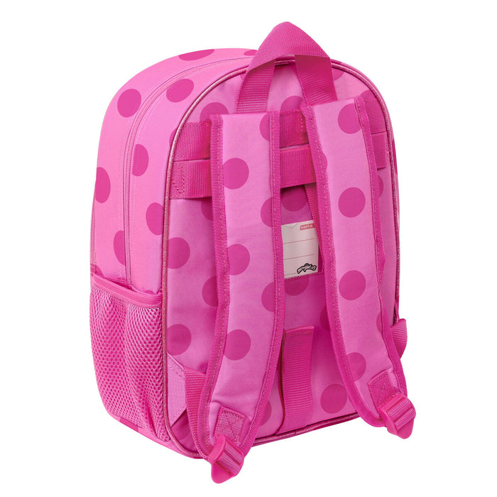 Ghiozdan Lady Bug Fucsia (26 x 34 x 11 cm)