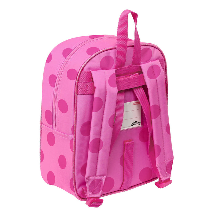 Ghiozdan Lady Bug Fucsia (22 x 27 x 10 cm)