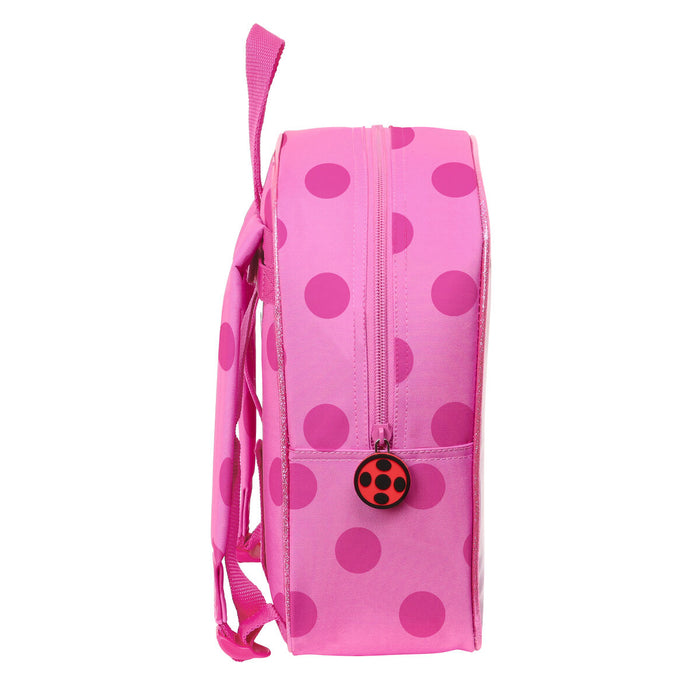 Ghiozdan Lady Bug Fucsia (22 x 27 x 10 cm)