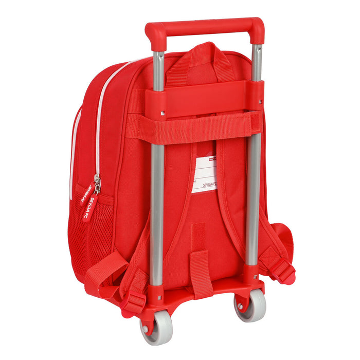 Ghiozdan cu Roți Sevilla Fútbol Club Roșu (28 x 34 x 10 cm)