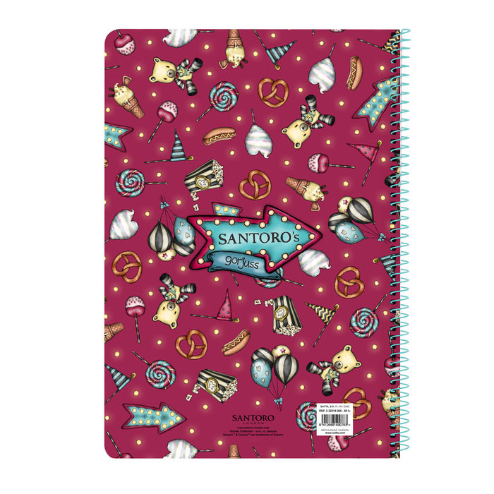 Notebook Gorjuss Fireworks Castaniu A4