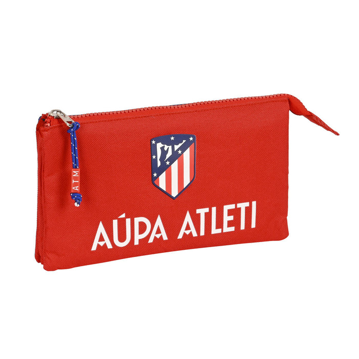 Penar triplu Atlético Madrid Roșu Bleumarin (22 x 12 x 3 cm)