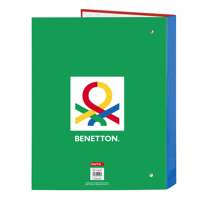 Biblioraft Benetton Pop Gri A4 (26.5 x 33 x 4 cm)