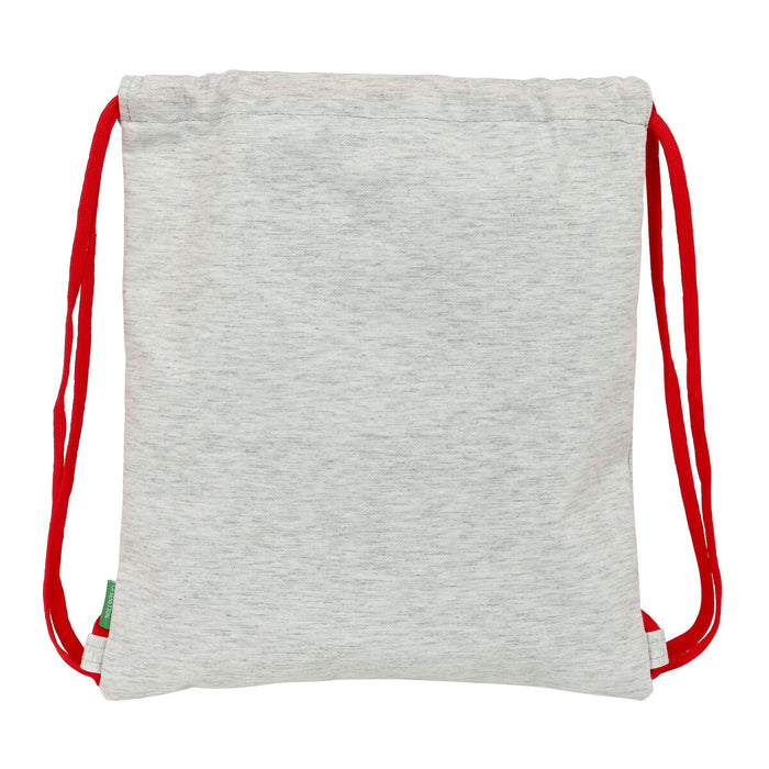 Geantă Rucsac cu Bretele Benetton Pop Gri (35 x 40 x 1 cm)