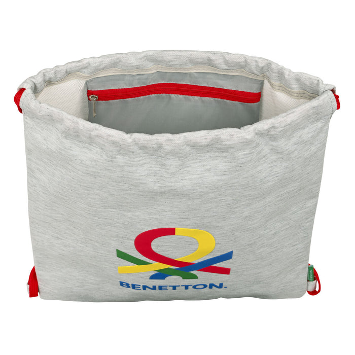 Geantă Rucsac cu Bretele Benetton Pop Gri (35 x 40 x 1 cm)