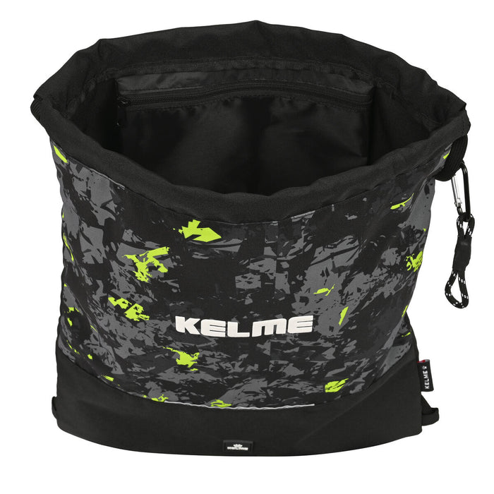 Geantă Rucsac cu Bretele Kelme Jungle Negru Gri Lămâie verde (35 x 40 x 1 cm)