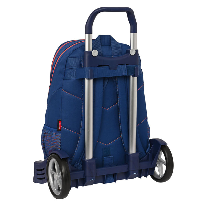 Ghiozdan cu Roți Kelme Navy blue Portocaliu Bleumarin (32 x 44 x 16 cm)