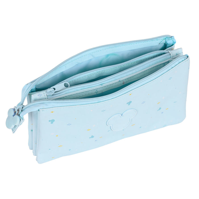 Penar triplu Mickey Mouse Clubhouse Baby Albastru deschis (22 x 12 x 3 cm)