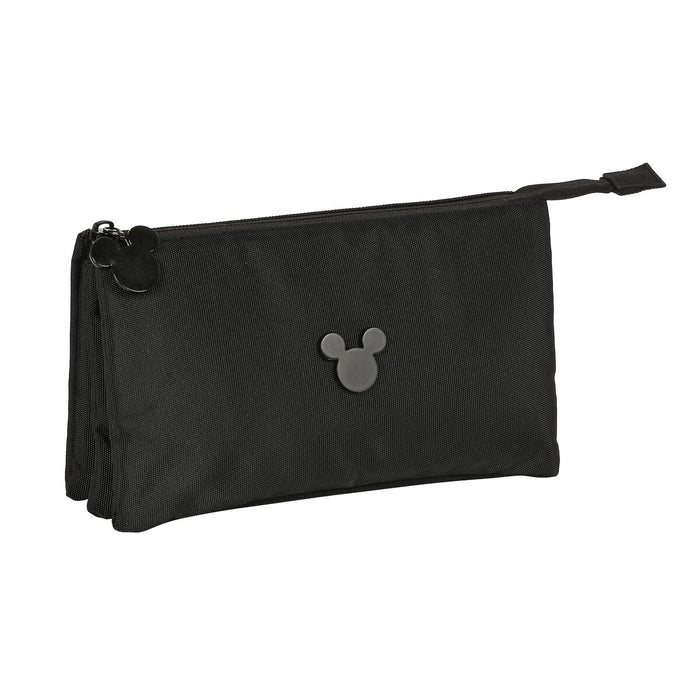 Penar triplu Mickey Mouse Clubhouse Premium Negru (22 x 12 x 3 cm)