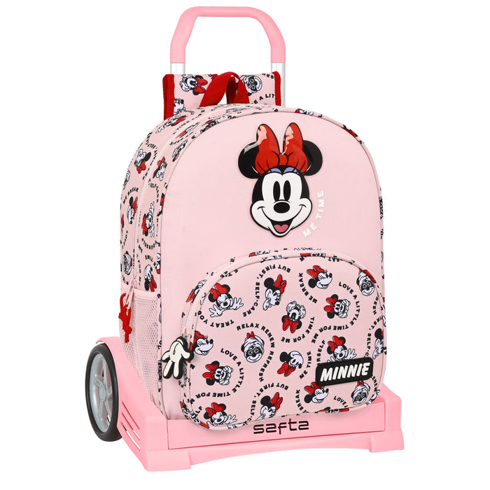 Ghiozdan cu Roți Minnie Mouse Me time Roz 33 x 42 x 14 cm