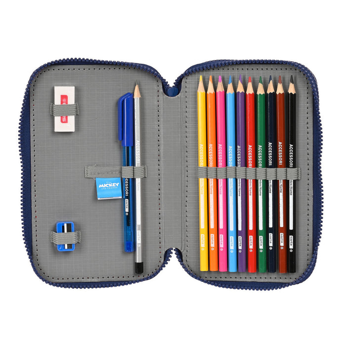 Penar cu Accesorii Mickey Mouse Clubhouse Only one Bleumarin 12.5 x 19.5 x 4 cm (28 Piese)