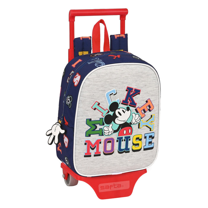 Ghiozdan cu Roți Mickey Mouse Clubhouse Only one Bleumarin 22 x 27 x 10 cm