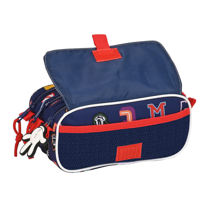 Penar triplu Mickey Mouse Clubhouse Only one Bleumarin (21,5 x 10 x 8 cm)