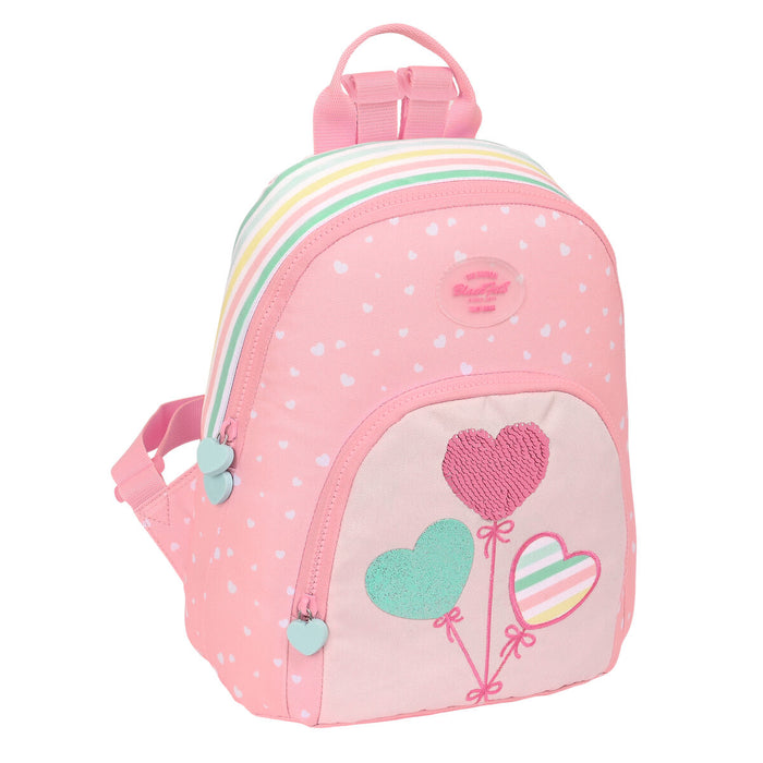 Rucsac BlackFit8 Globitos Mini Roz 25 x 30 x 13 cm