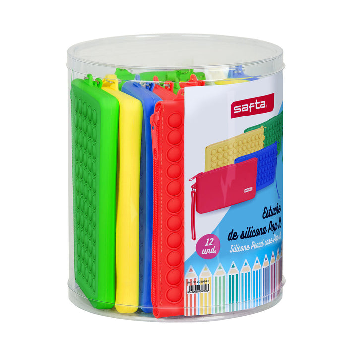 Penar Școlar Safta Pop It Plat Multicolor Set (12 Piese)