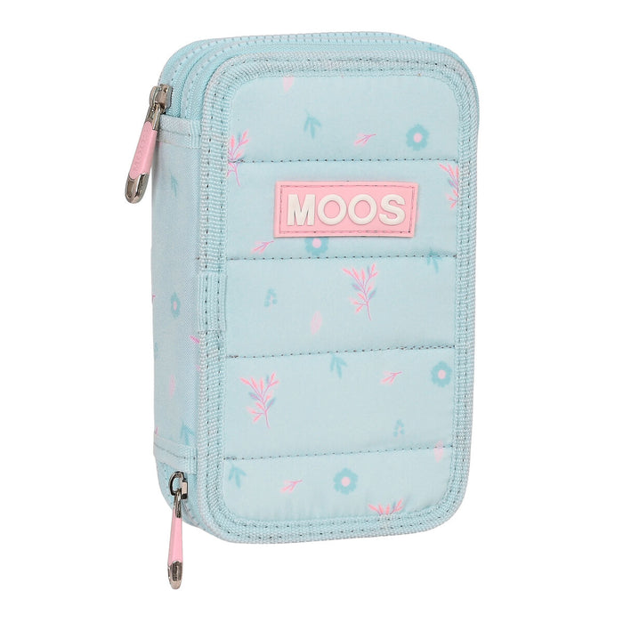 Creion dublu Moos Garden Turquoise 12.5 x 19.5 x 4 cm (28 Piese)