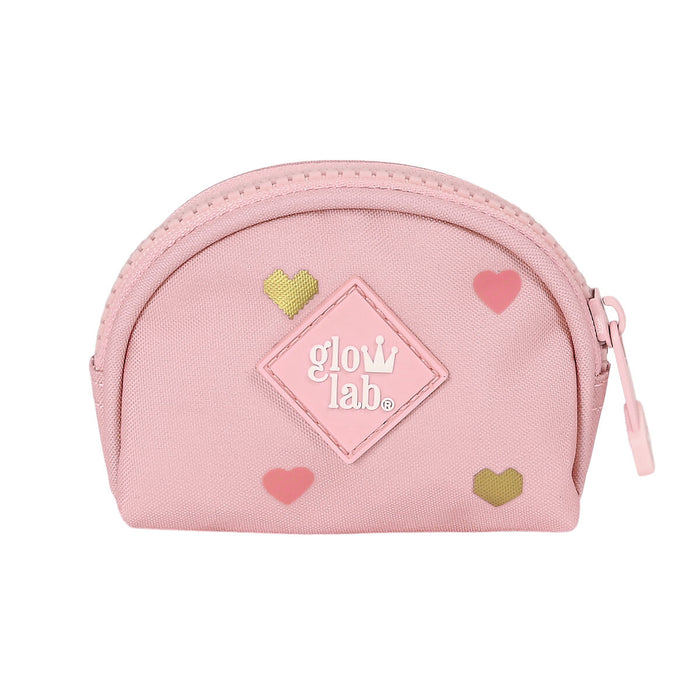 Portofel Glow Lab Hearts Roz (9.5 x 7 x 3 cm)