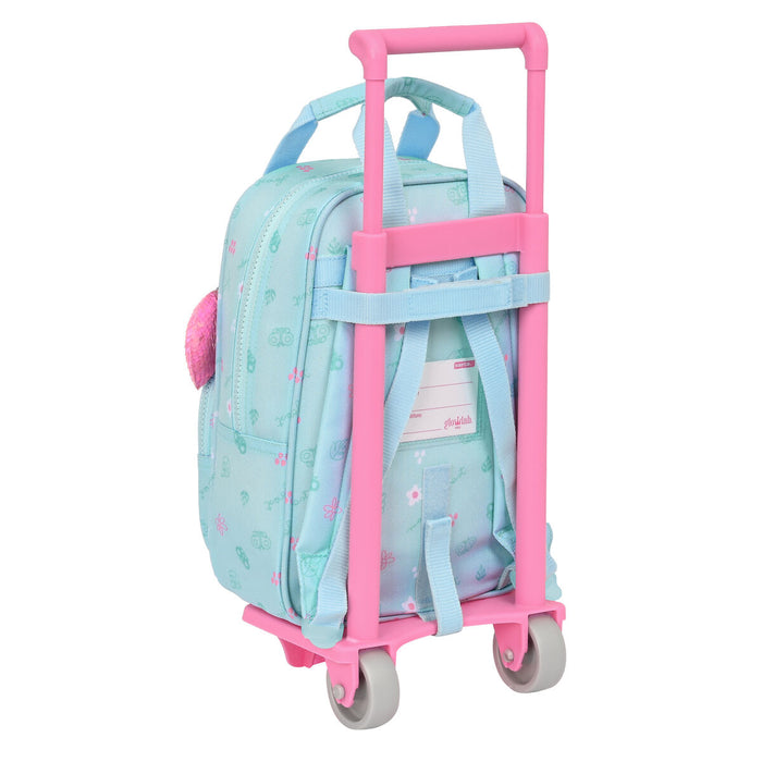 Ghiozdan cu Roți Glow Lab Cute doll Albastru deschis (20 x 28 x 8 cm)