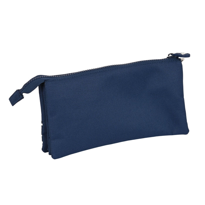 Penar triplu Kappa Navy Bleumarin (22 x 12 x 3 cm)