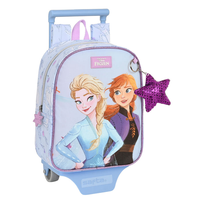 Ghiozdan cu Roți Frozen Believe Liliachiu 22 x 27 x 10 cm