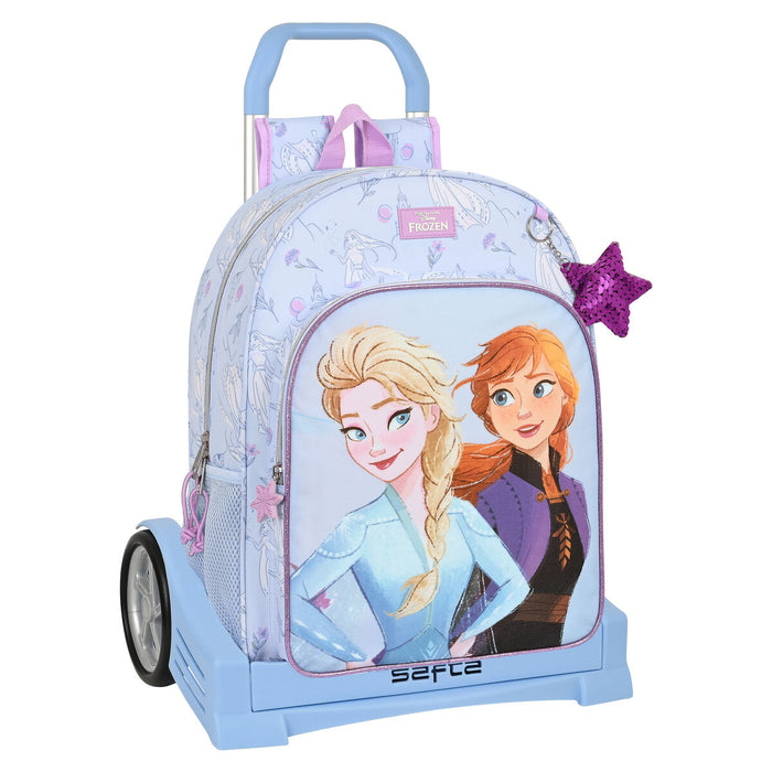 Ghiozdan cu Roți Frozen Believe Liliachiu 33 x 42 x 14 cm