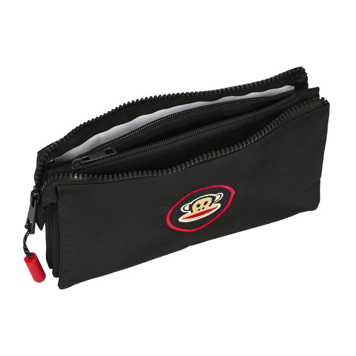 Penar triplu Paul Frank Campers Negru (22 x 12 x 3 cm)