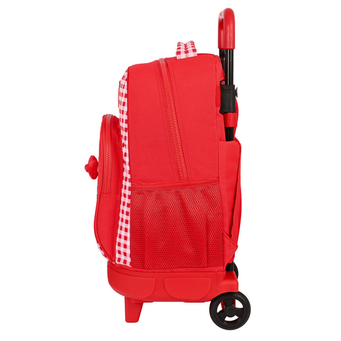 Ghiozdan cu Roți Hello Kitty Spring Roșu (33 x 45 x 22 cm)