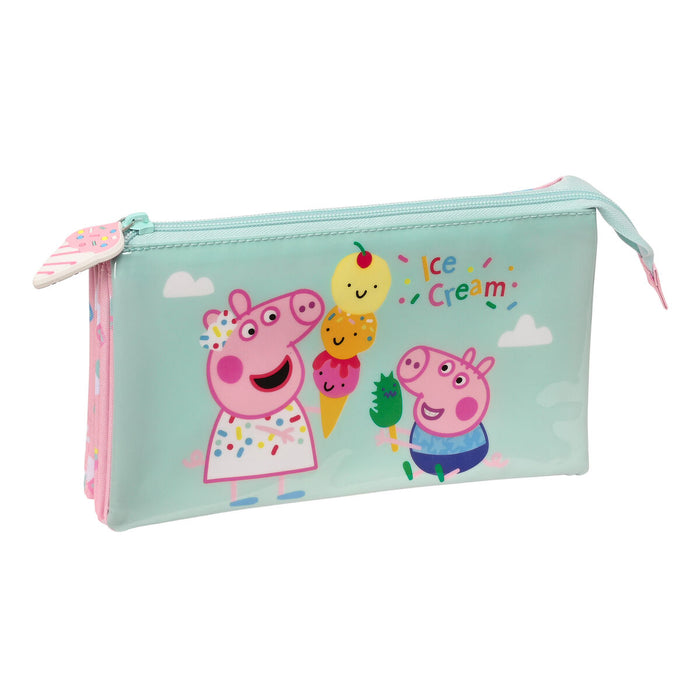 Penar dublu Peppa Pig Ice cream Roz Mentă 22 x 12 x 3 cm